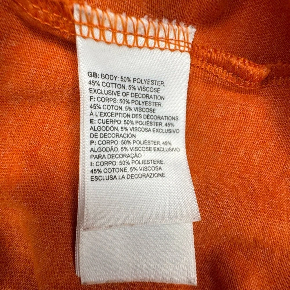 The North Face Orange Lightweight Men's Size Large Outdoor Hiking T Shirt.